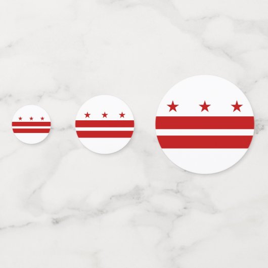 Tafelconfetti met vlag van Washington DC Confetti (Voorkanten)