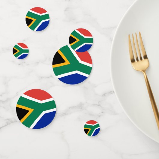 Tafelconfetti met vlag van Zuid-Afrika Confetti (Groep)