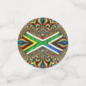 Tafelconfetti met Zuid-Afrikaanse kleuren Confetti (Kleine voorkant)