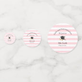 Tafelconfetti Roze Streep Diploma-uitgave Klas 202 Confetti (Voorkanten)