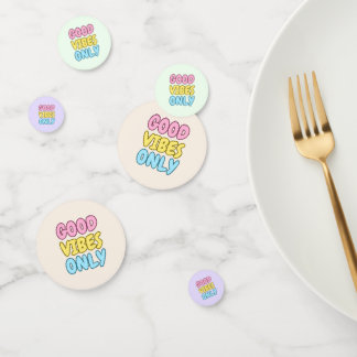 Tafelconfetti voor alleen maar goede vibes confetti