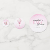 Tafelconfetti voor babyshower teddybeer. confetti (Achterkanten)