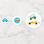 Tafelconfetti voor speelgoedauto's confetti (Achterkanten)