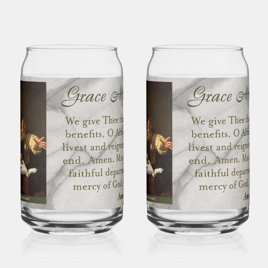 Tafeldankgebed Blikvorm Glas (Links)