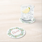 Tafeldecor Kerstmis Ronde Kartonnen Onderzetter (Insitu)