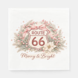 Tafeldecoratie voor een vintage Route 66 vakantief Servet