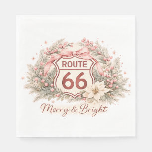 Tafeldecoratie voor een vintage Route 66 vakantief Servet