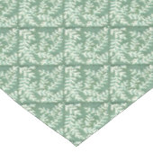 Tafeldoek met groene en witte loof print tafelkleed (Gekanteld)