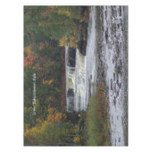 Tafeldoek met onderaan Tahquamenon Herfsten Tafelkleed (Voorkant)