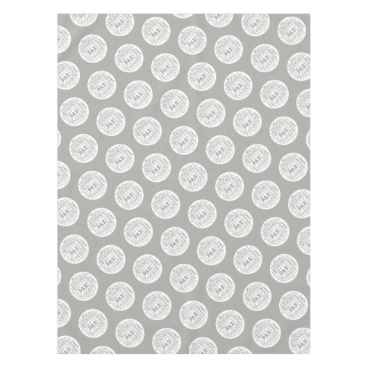 Tafeldoek multi-taal vrede woorden. tafelkleed (Voorkant)