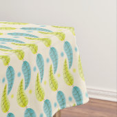 Tafeldoek van Chartreuse en Aqua bladeren Tafelkleed (Voorbeeld)