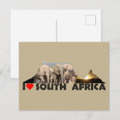 Tafelgebergte — Elephant-familie Briefkaart (Voorkant / Achterkant)