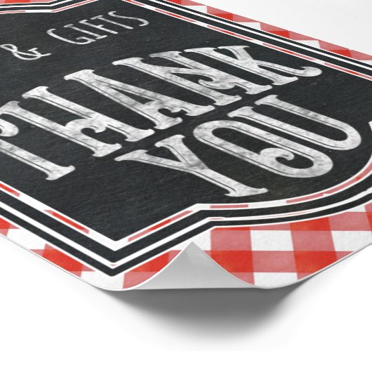 Tafelgeschenk voor co-ed verlovingspartij van I Do Poster (Hoek)