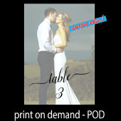 Tafelgetallen prachtige paardenweduwfoto kaart