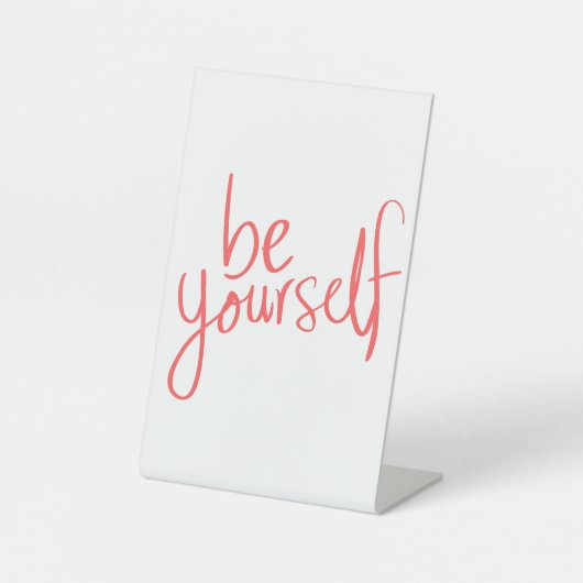 TAFELGEWICHT RECLAMEBORD MET VOETSTUK (Voorkant)