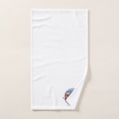 Tafelhanddoeken Set met Monogram en Lavendel Bad Handdoek (Handdoek)