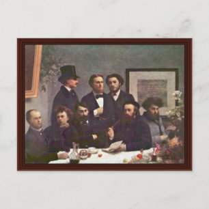 Tafelhoek, munt van de tafel door Fantin-Latour He Briefkaart