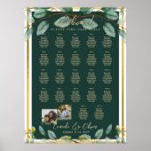 Tafelindeling Foto Verwelkoming Namen Bruiloft Poster (Voorkant)