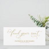 Tafelindeling Huwelijksstoelen Vind uw Plaats Tite Kaart (Staand voorkant)