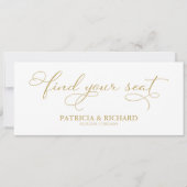 Tafelindeling Huwelijksstoelen Vind uw Plaats Tite Kaart (Voorkant)