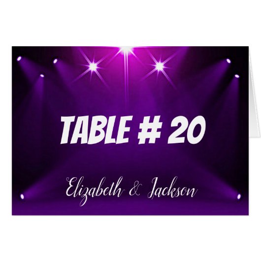 Tafelkaart #20 - In de Schijnwerpers Bruiloft / Fe (Voorkant Horizontaal)