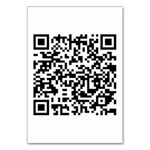 Tafelkaart 3,5 x 5 inch met DJ-QR-code Kaart