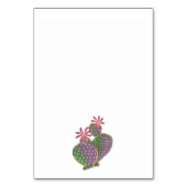 Tafelkaart - Cactus Bloem Kaart (Achterkant)