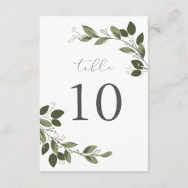 Tafelkaart met blozende takjes kaart