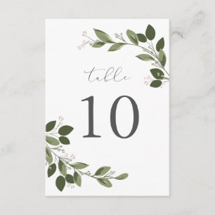 Tafelkaart met Blozende Takjes Kaart