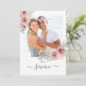 Tafelkaart met foto rozen kaart (Staand voorkant)