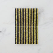 Tafelkaart met scheepsanker en gouden zwarte stree bedankkaart (Binnen)