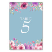 Tafelkaart met waterverf landtuinrozen kaart (Voorkant)