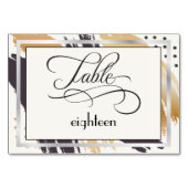 Tafelkaart | Moderne verfstreken en typografie Kaart (Achterkant)
