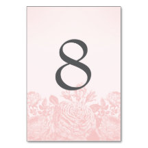 Tafelkaart  Roos Pastels: Roos Kwartz