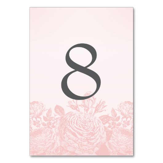 Tafelkaart  Roos Pastels: Roos Kwartz Kaart (Voorkant)