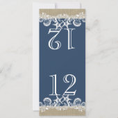 Tafelkaart Strandguirlande Thema Ontwerp Kaart (Voorkant)