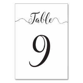 Tafelkaart Trouwtafel 9 Kaart