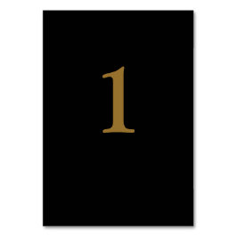 Tafelkaart voor zwart/gouden bruiloft kaart