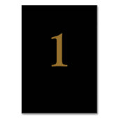 Tafelkaart voor zwart/gouden bruiloft kaart (Voorkant)