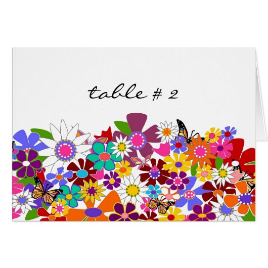 Tafelkaarten - bruiloft (Voorkant Horizontaal)