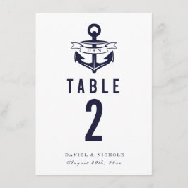 Tafelkaarten met maritiem thema | Bruiloften Kaart