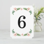 Tafelkaarten met romantische wijnranken kaart (Staand voorkant)