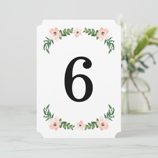 Tafelkaarten met romantische wijnranken kaart (Staand voorkant)