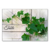tafelkaarten van wilde druiven kaart (Achterkant)