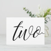 Tafelkaarten voor de bruiloft - Luxe typografie - Kaart (Staand voorkant)