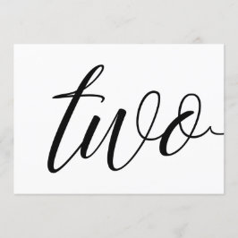 Tafelkaarten voor de bruiloft - Luxe typografie -  Kaart