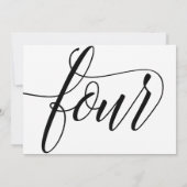 Tafelkaarten voor de bruiloft - Luxe typografie - Kaart (Achterkant)