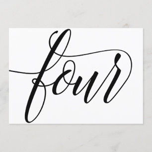 Tafelkaarten voor de bruiloft - Luxe typografie - Kaart