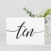 Tafelkaarten voor de bruiloft - Luxe typografie - Kaart (Staand voorkant)