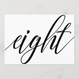 Tafelkaarten voor de bruiloft - Luxe typografie -  Kaart